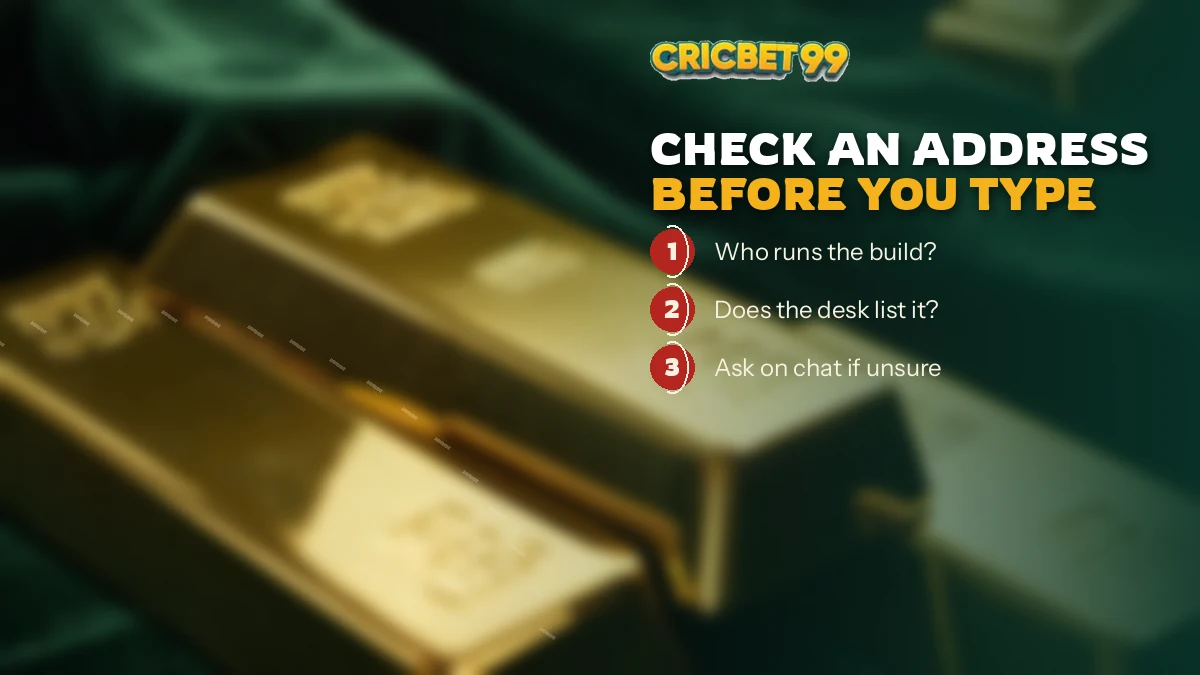 Cricket fan comparing two web addresses on a phone before typing a password