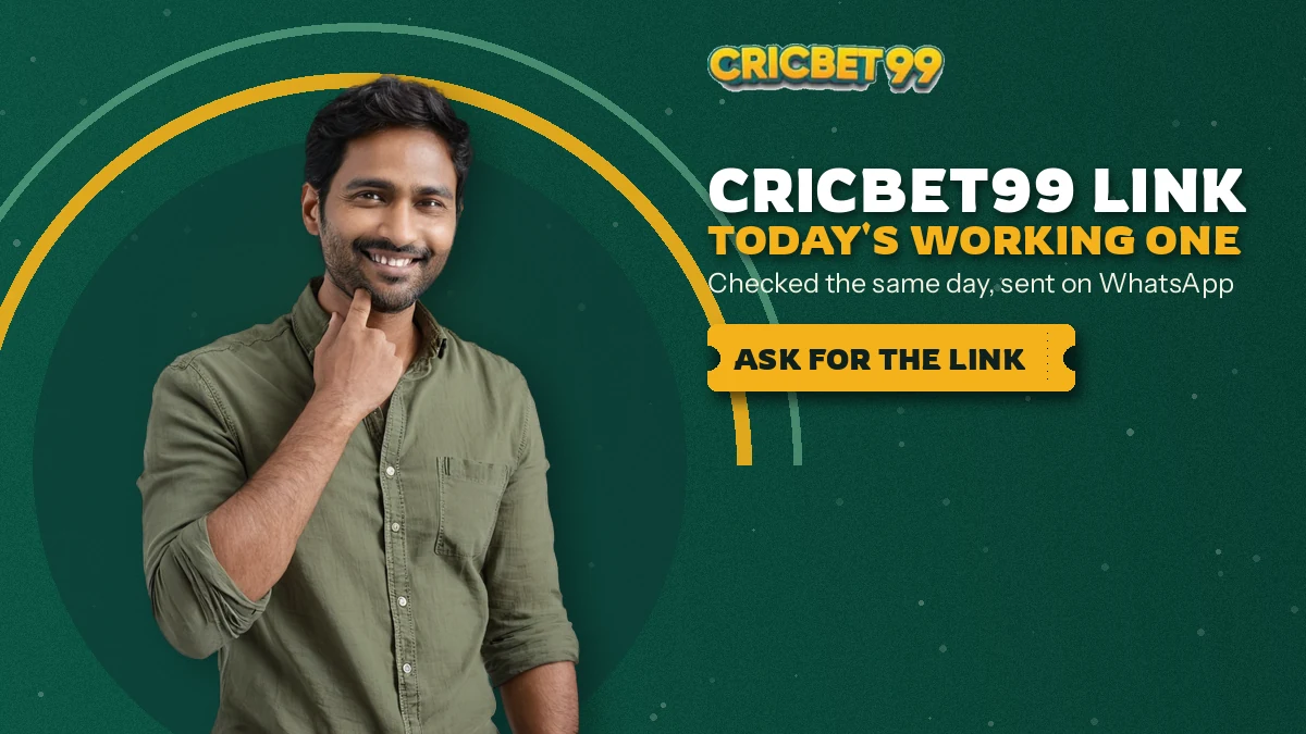 Player on a phone receiving a fresh sign-in address from the CricBet99 desk chat