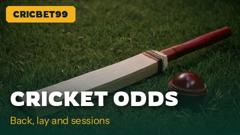 Cricket match odds board where CricBet99 players back or lay